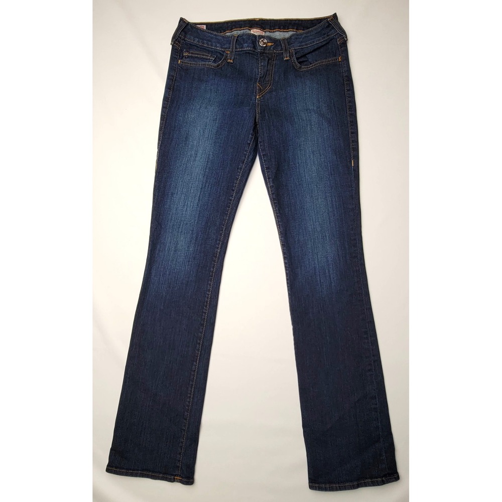 True Religion Jeans Women Size 31 Trisha Low Rise Bootcut Dark Wash